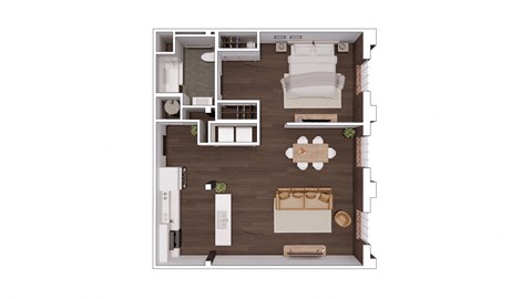D1.6 Floor Plan at The Mill at Prattville, Alabama, 36067